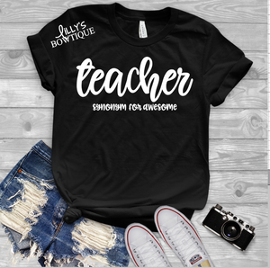 Teacher synonym for awesome