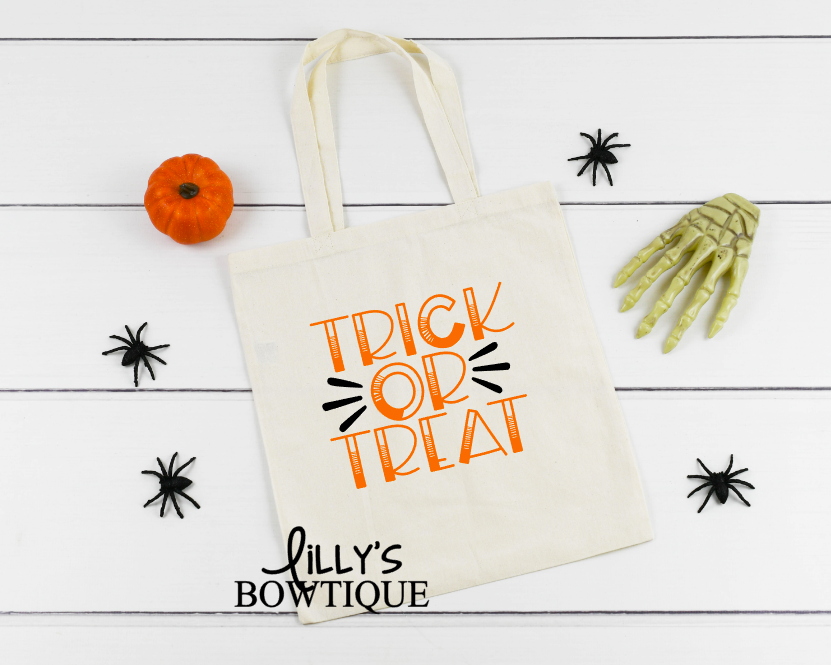 Trick Or Treat Canvas Tote