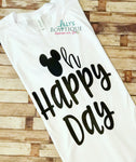 Oh Happy Day Mickey Inspired Tee