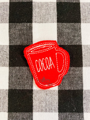 Elf Embroidered Cocoa Mug
